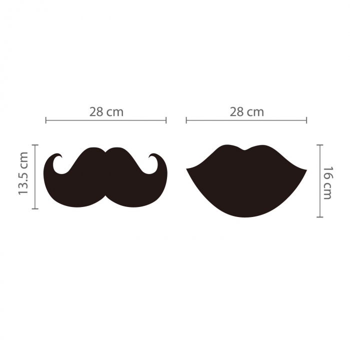 Sticker Blackboard - Mouth / Beard [3]
