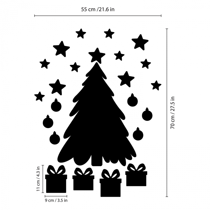 Sticker Christmas Tree Blackboard [4]