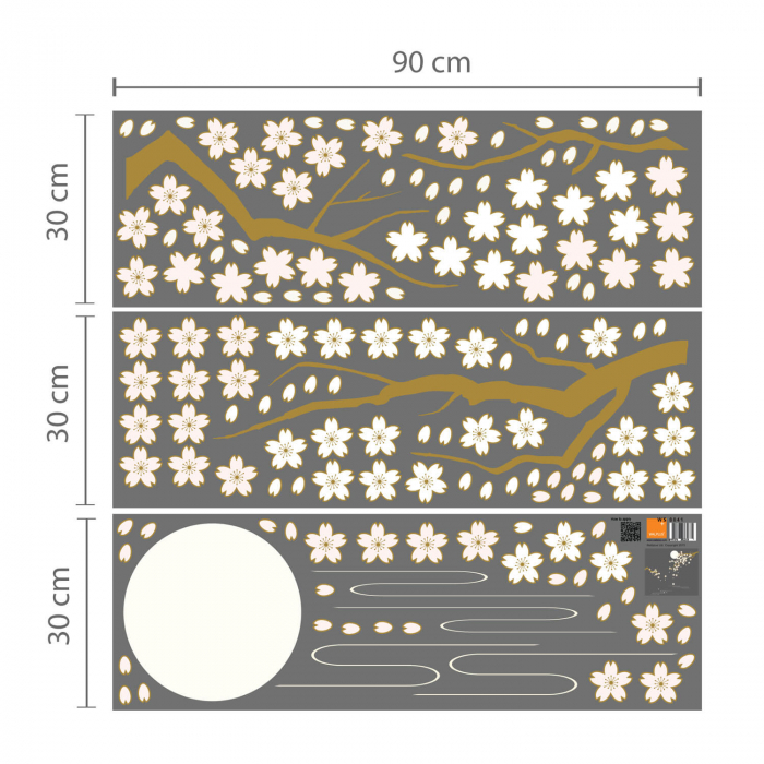 Sticker Cherry Blossom Under Moonlight [3]