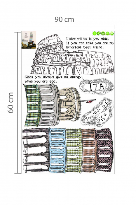 Sticker Turnul din Pisa [2]