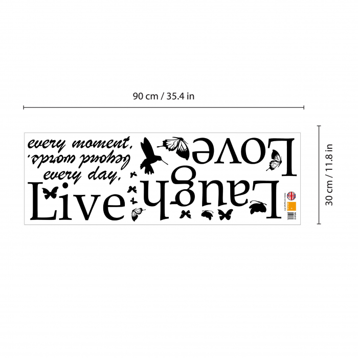 Sticker Classic Live Laugh Love [5]
