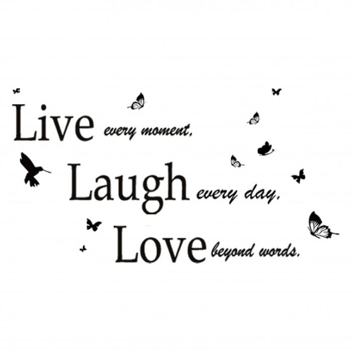 Sticker Classic Live Laugh Love [3]