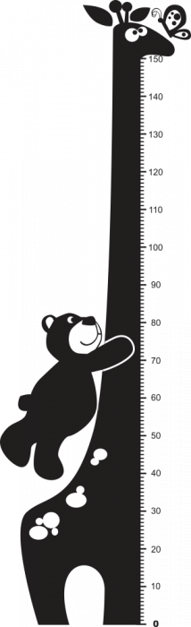 Sticker Cat am crescut in ultima vreme- ursuletul si girafa [2]