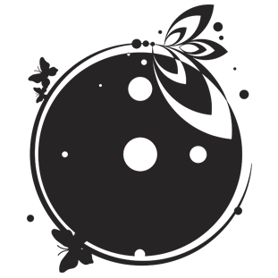 Sticker Ceas de Perete Vis Floral [2]