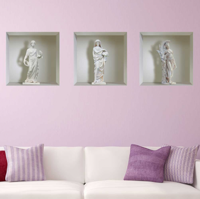 Sticker cu efect 3D - Statuete [2]