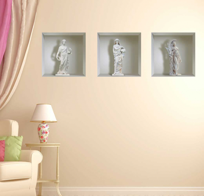Sticker cu efect 3D - Statuete [4]