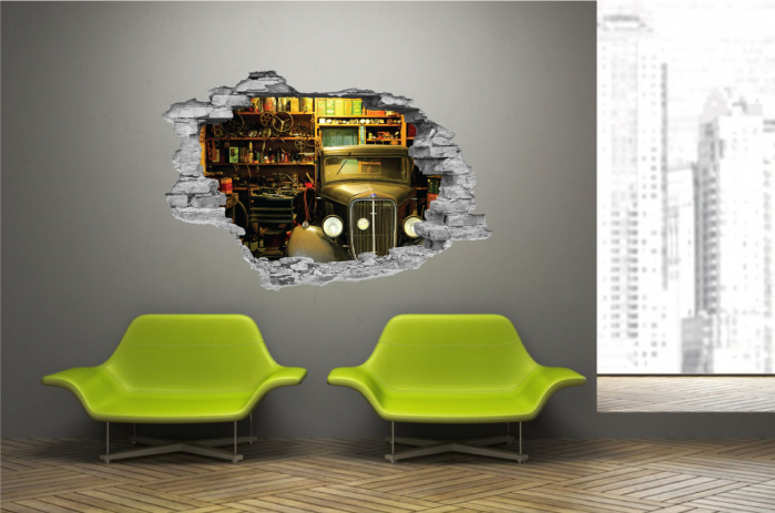 Sticker cu efect 3D - Garaj [2]