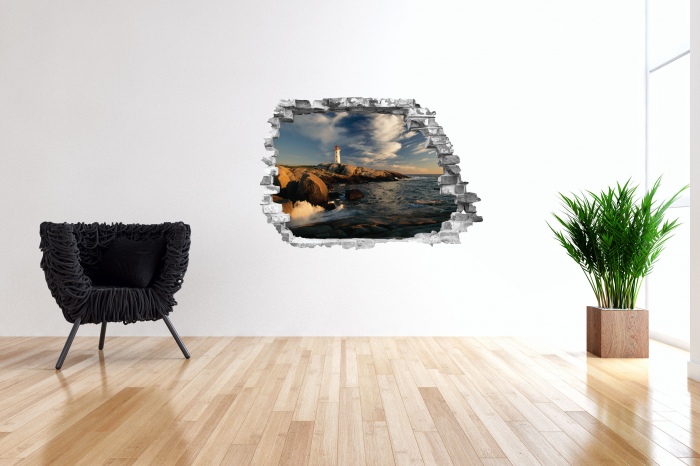 Sticker cu efect 3D - Peggy's Cove Lighthouse [2]