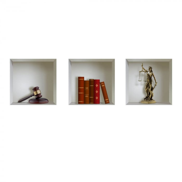 Sticker cu efect 3D - Justice - Reducere [3]