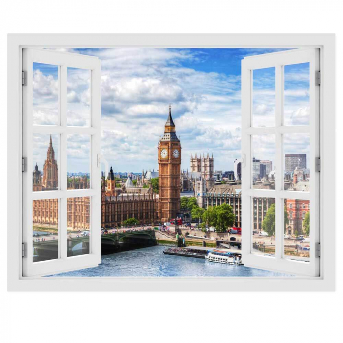 Fereastra cu efect 3D - Westminster Bridge, Londra - 119x93 cm [3]