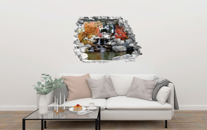 Sticker cu efect 3D - Peisaj de toamna [2]