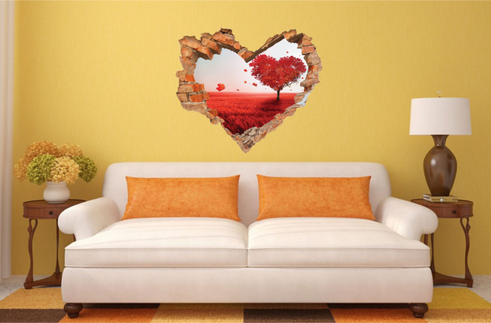 Sticker cu efect 3D - Copacul iubirii [2]