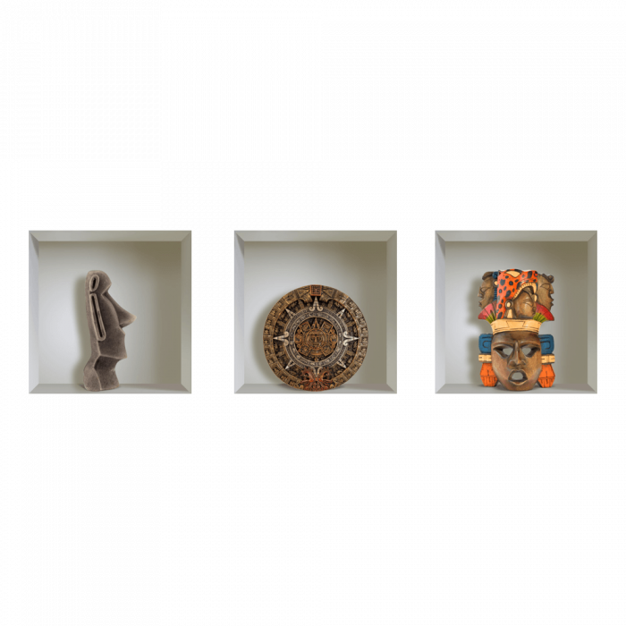 Sticker cu efect 3D - Simboluri Maya [4]