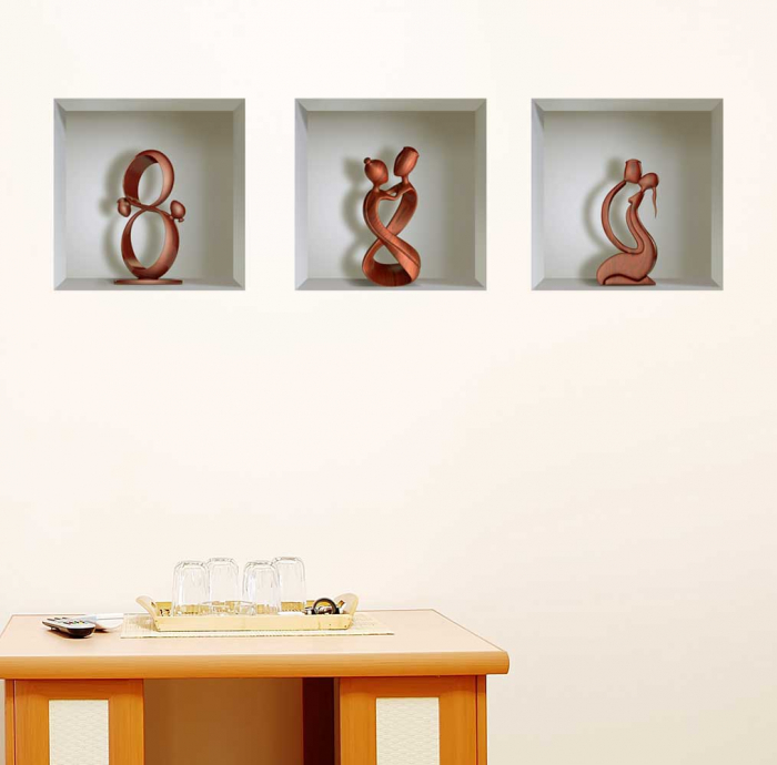 Sticker cu efect 3D - Abstracte [2]