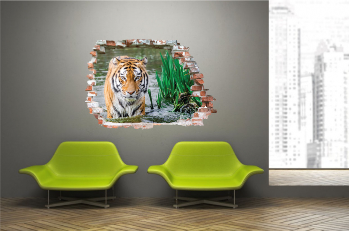 Sticker cu efect 3D - Tigru [2]