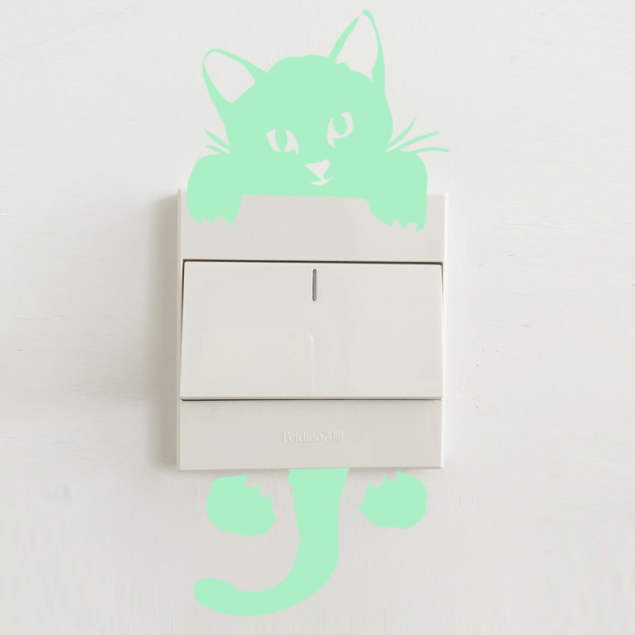 Sticker fosforescent Cat glowing [3]