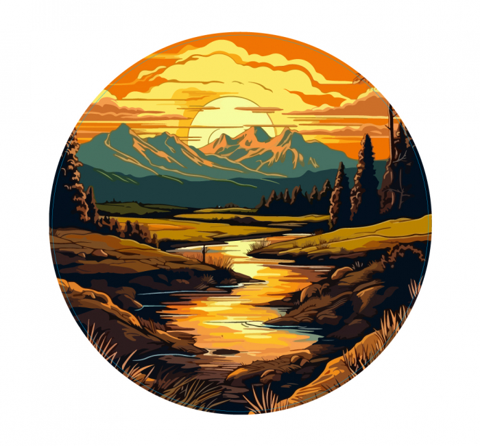 Sticker decorativ - Apus de soare [2]
