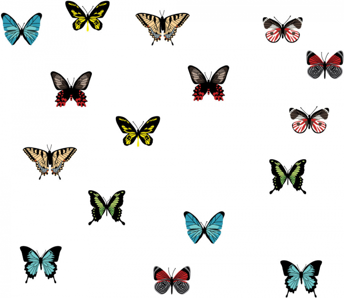 Sticker Decorativ - Fluturii Primaverii [2]