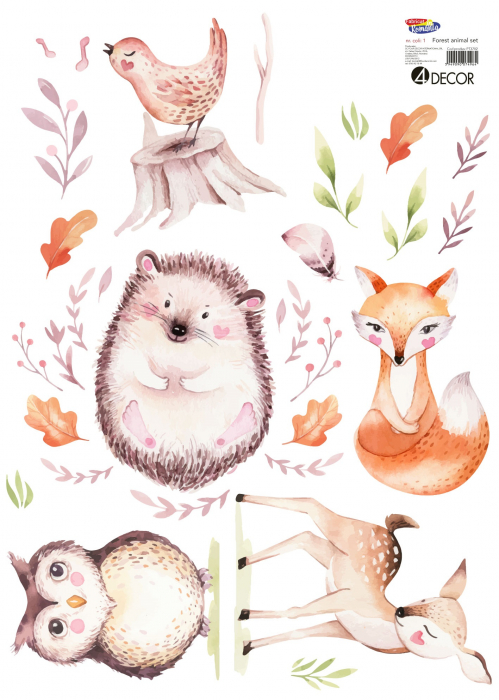 Sticker decorativ - Forest animal set [3]