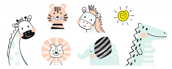 Sticker decorativ - Cute animals [2]