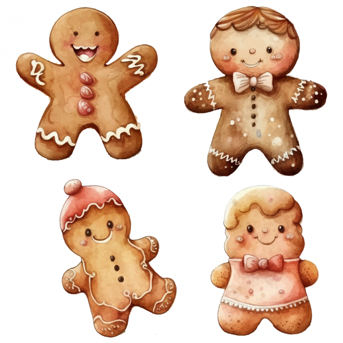 Sticker Decorativ Gingerbreads [2]