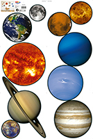 Sticker Decorativ - Planete, pachet [2]
