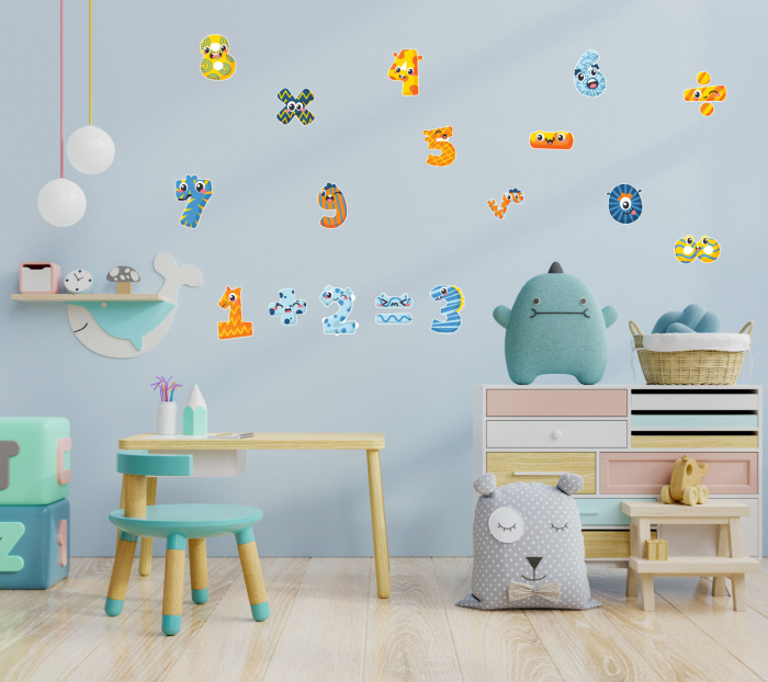 Sticker decorativ - Numere colorate [1]