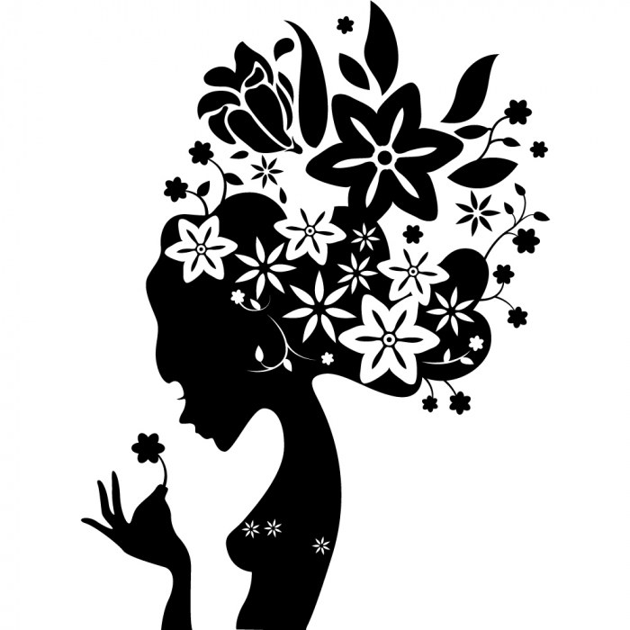 Sticker Decorativ - Podoabă de păr [2]
