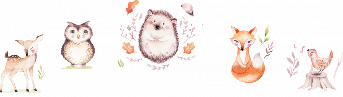 Sticker decorativ - Forest animal set [2]