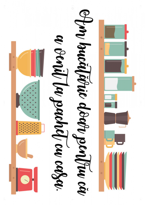 Sticker decorativ - Am bucatarie [2]