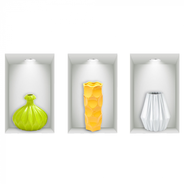 Sticker decorativ - Vaza iluzie 2 [2]