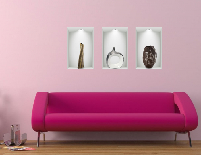 Sticker decorativ - Vaza iluzie 3 [1]