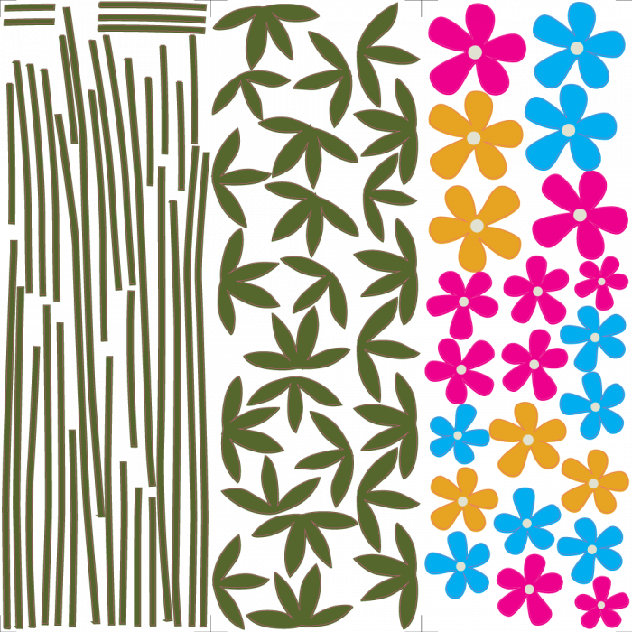 Sticker Decorativ - Flori de lunca [3]