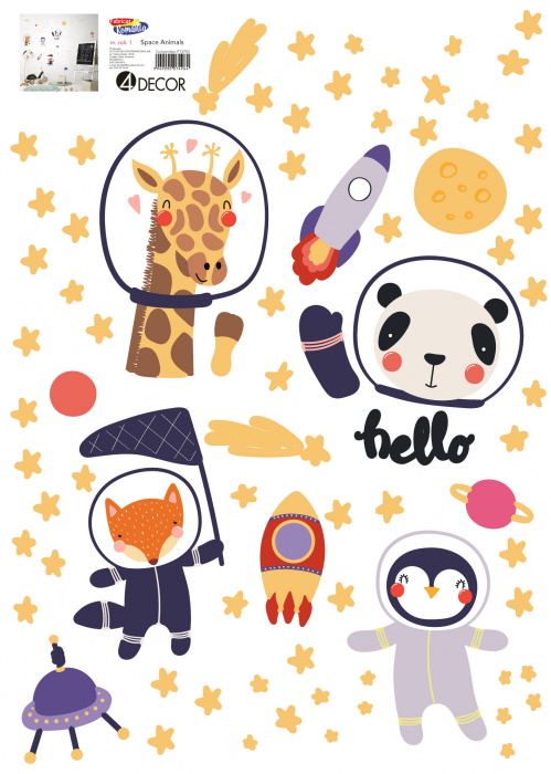 Sticker decorativ - Animale spatiale [2]