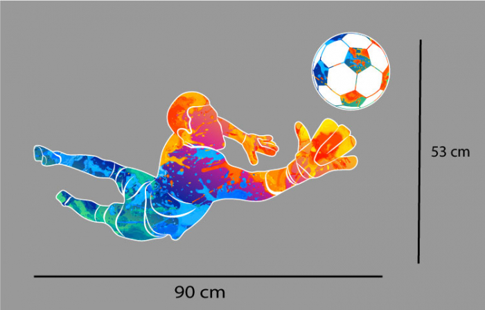 Sticker - Fotbalist colorat [2]