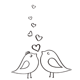 Sticker Dragoste pe limba pasareasca [2]