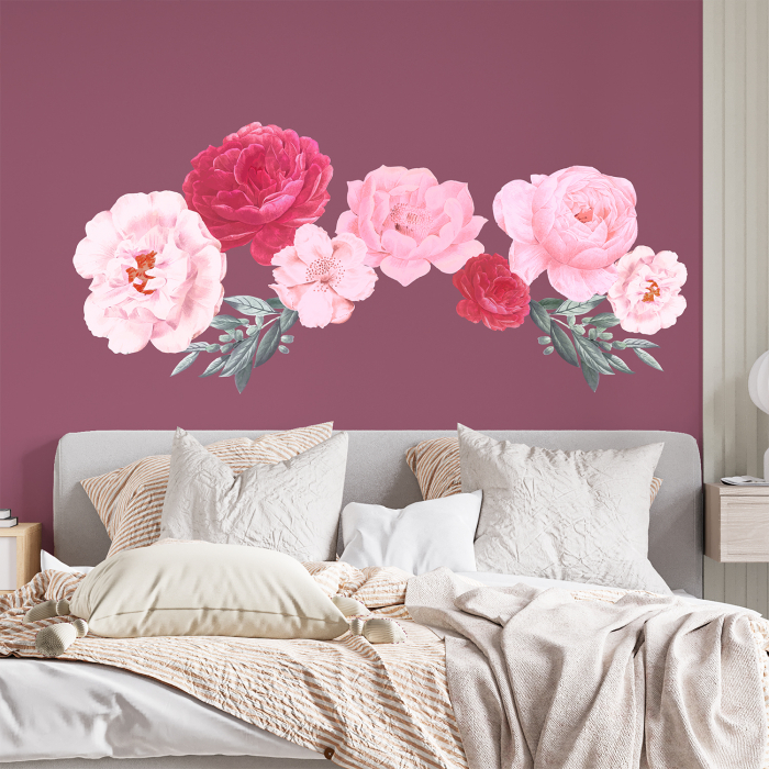 Sticker Elegant Oversized Blush Pink Peonies [3]