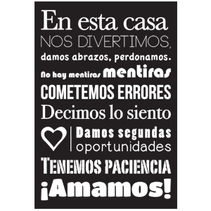 Sticker En esta casa [2]