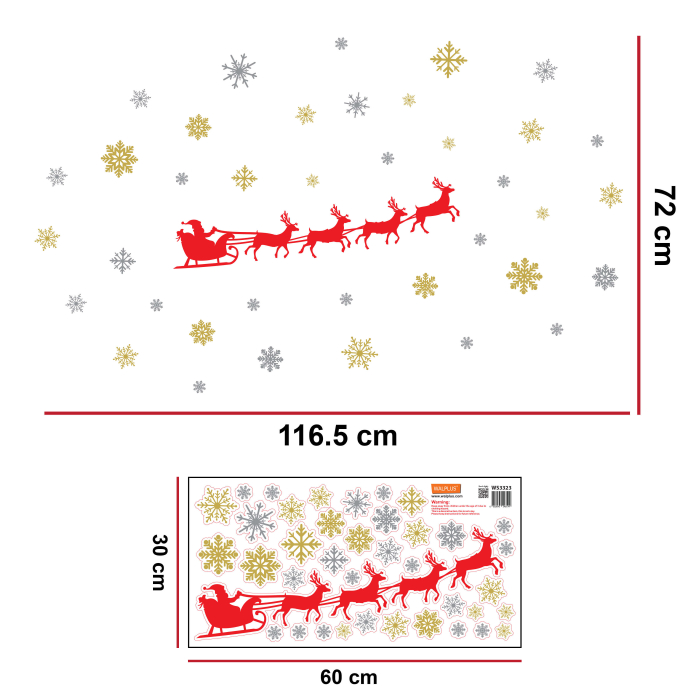 Sticker Santa s Sleigh [3]