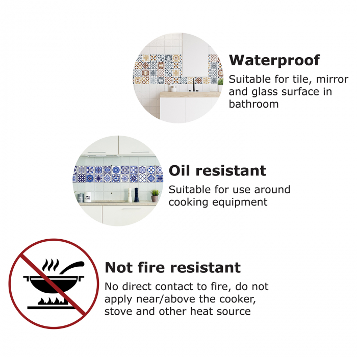 Sticker faianta - Westminster Tiles - 24 buc - 10x10 cm [4]