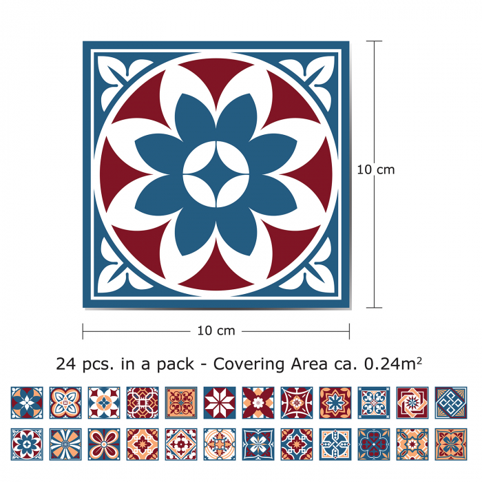 Sticker faianta - Westminster Tiles - 24 buc - 10x10 cm [3]