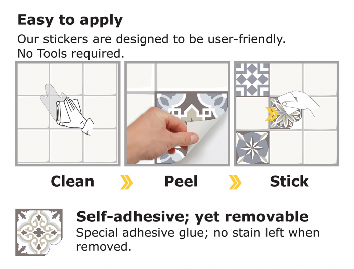 Sticker faianta - Westminster Tiles - 24 buc - 10x10 cm [5]