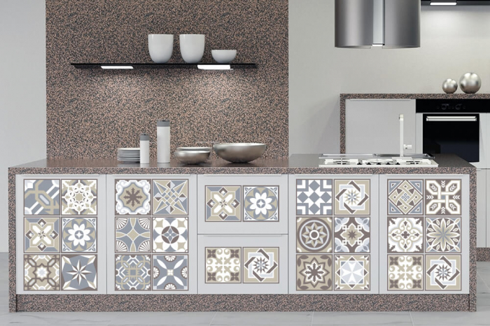 Sticker faianta - Limestone Spanish - 24 buc - 10x10 cm [2]