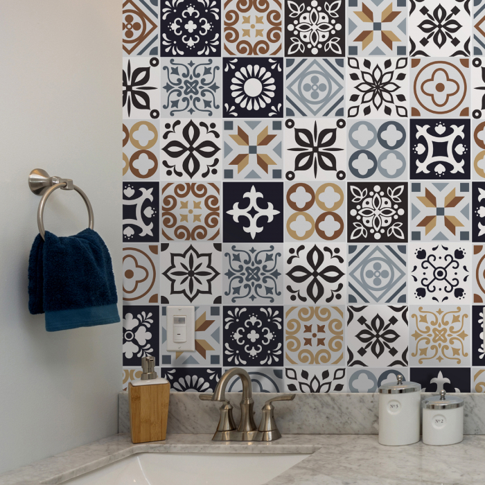 Sticker faianta - Vitorchiano Mediterranean Tiles - 48 buc - 15x15 cm [3]