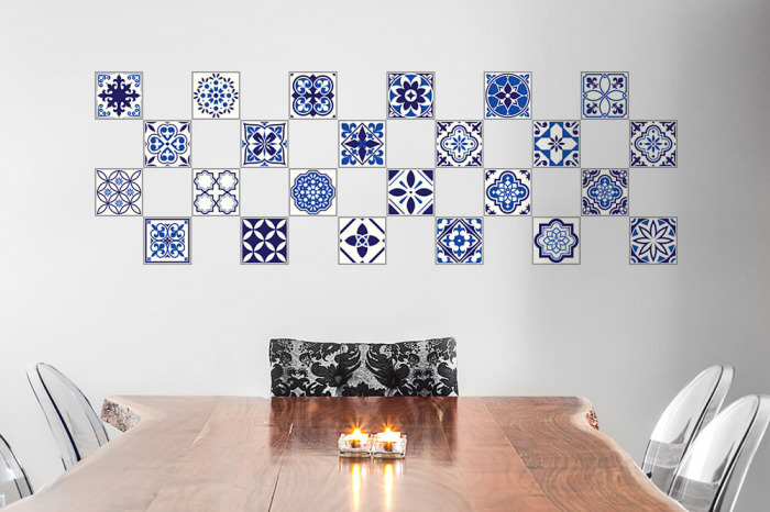 Sticker faianta - Spanish and Moroccan Blue - 24 buc - 10x10 cm [2]