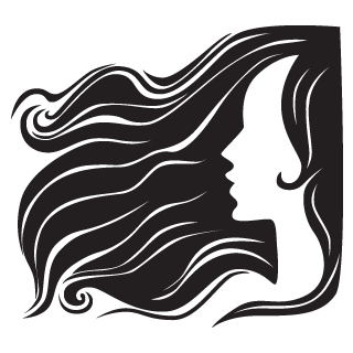 Sticker Femeie cu parul in vant [2]