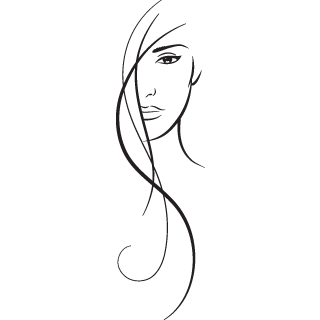 Sticker Femeie cu parul lung [2]