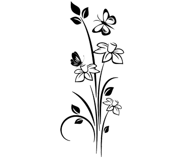 Sticker Floare discreta [2]