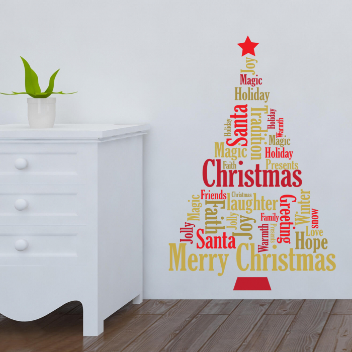 Sticker English Quote Christmas Tree [2]