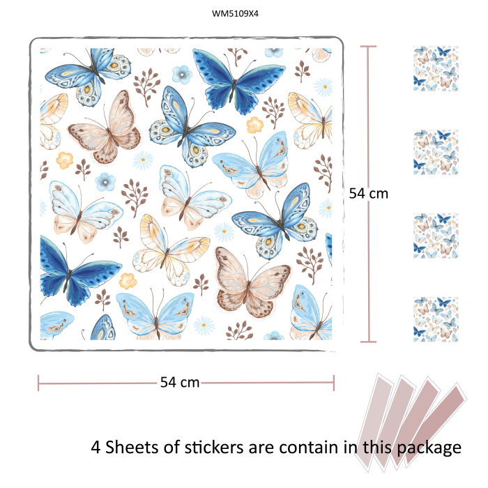 Sticker Butterflies Pattern – 4 bucati [2]